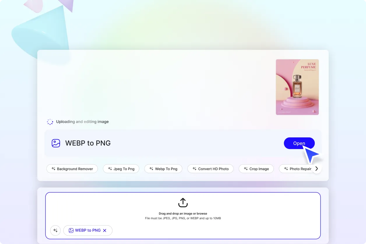 Free Convert WEBP to PNG Photo Editor, Free Convert WEBP to PNG Maker Online
