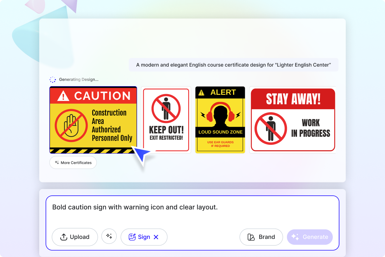 Free AI Sign Generator, Free Sign Maker Online