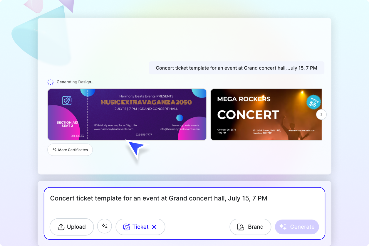 Free AI Ticket Generator, Free AI Ticket Maker Online
