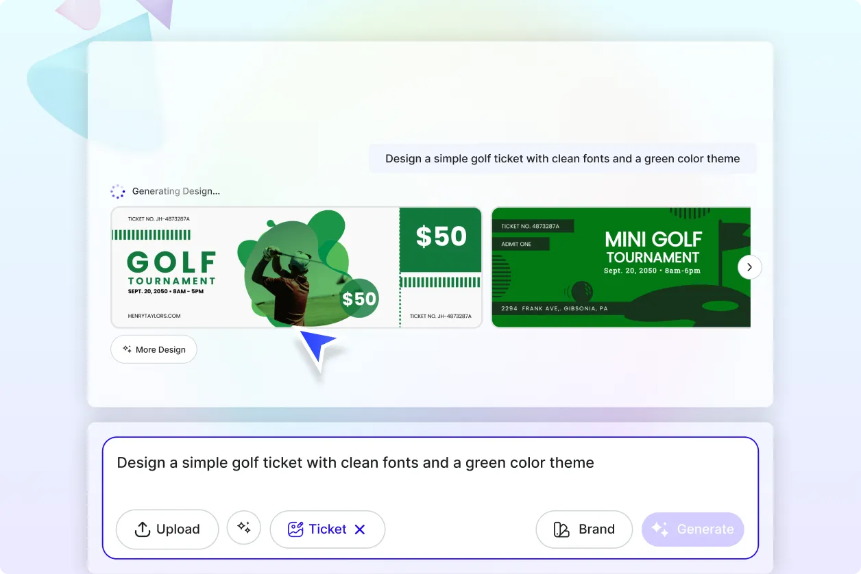 Free AI Ticket Generator, Free AI Ticket Maker Online