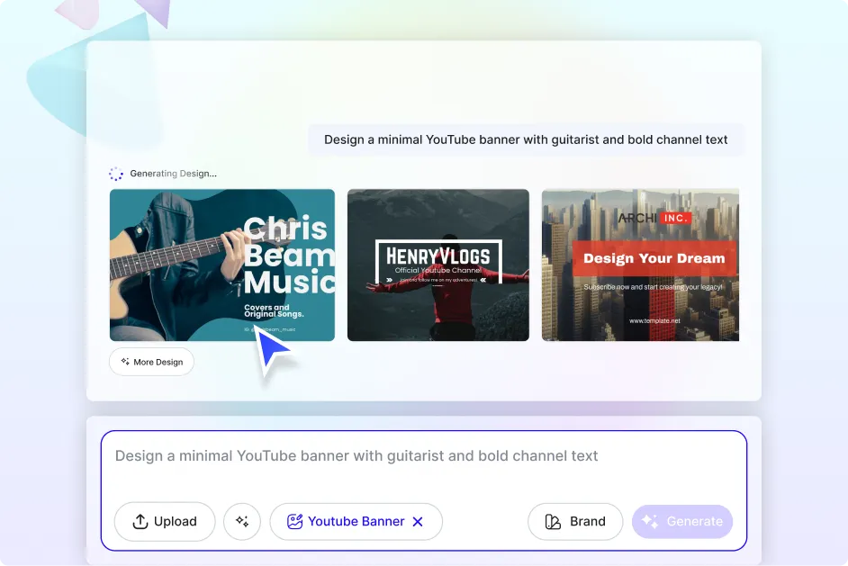 Free AI YouTube Banner Generator, Free YouTube Banner Maker Online