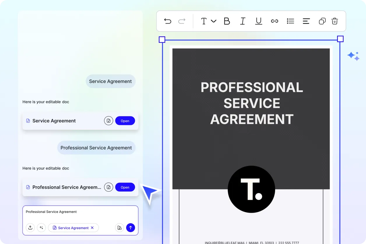 Free AI Service Agreement Generator, Free Service Agreement Maker Online