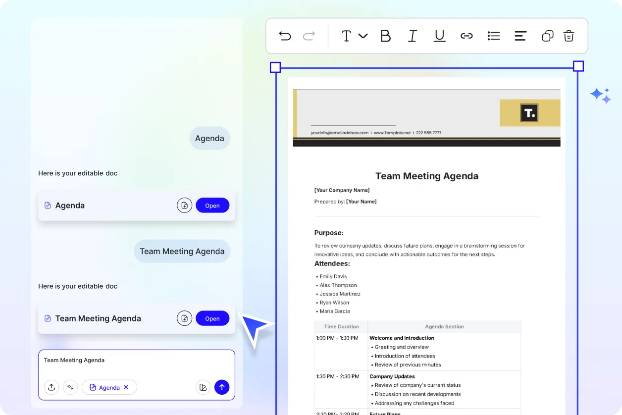 Free AI Agenda Generator, Free Agenda Maker Online	