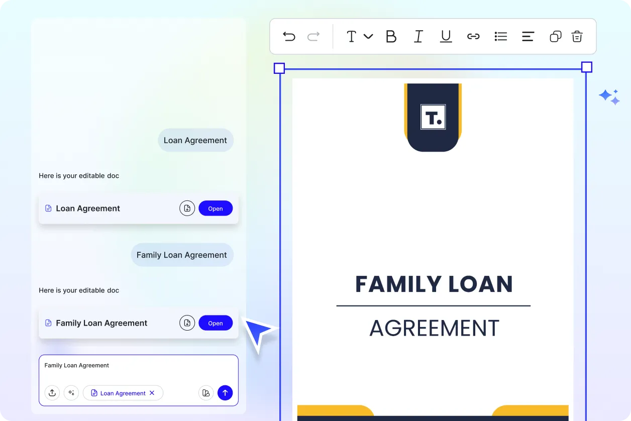 Free AI Loan Agreement Generator, Free Loan Agreement Maker Online