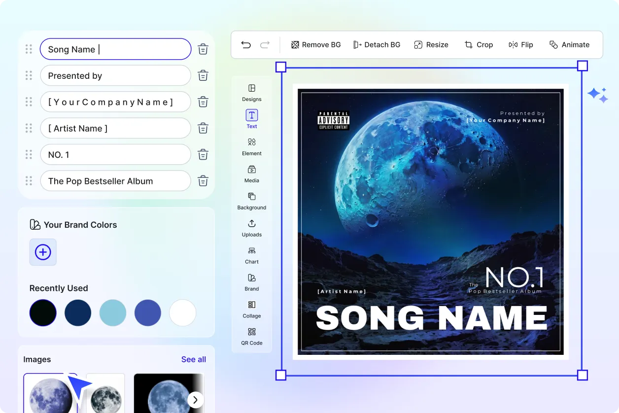 Free AI Album Cover Generator, Free Album Cover Maker Online
