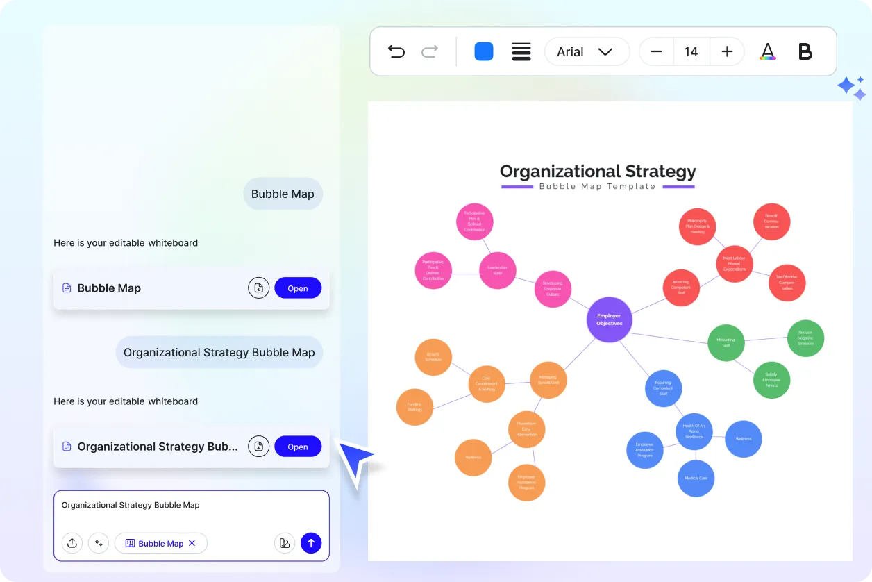 Free AI Bubble Map Generator, Free AI Bubble Map Maker Online