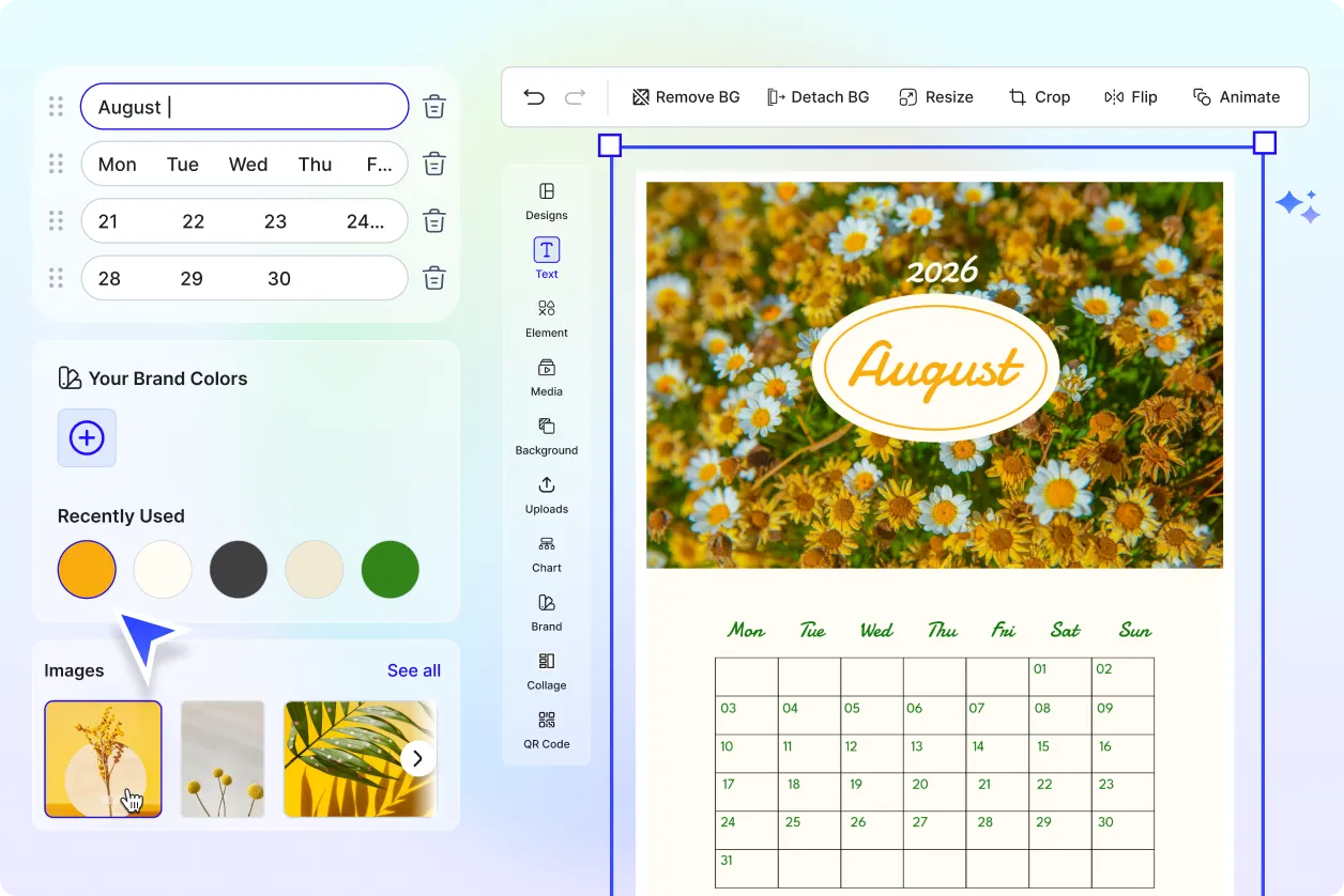 Free AI August Calendar Generator, August Calendar Maker Online