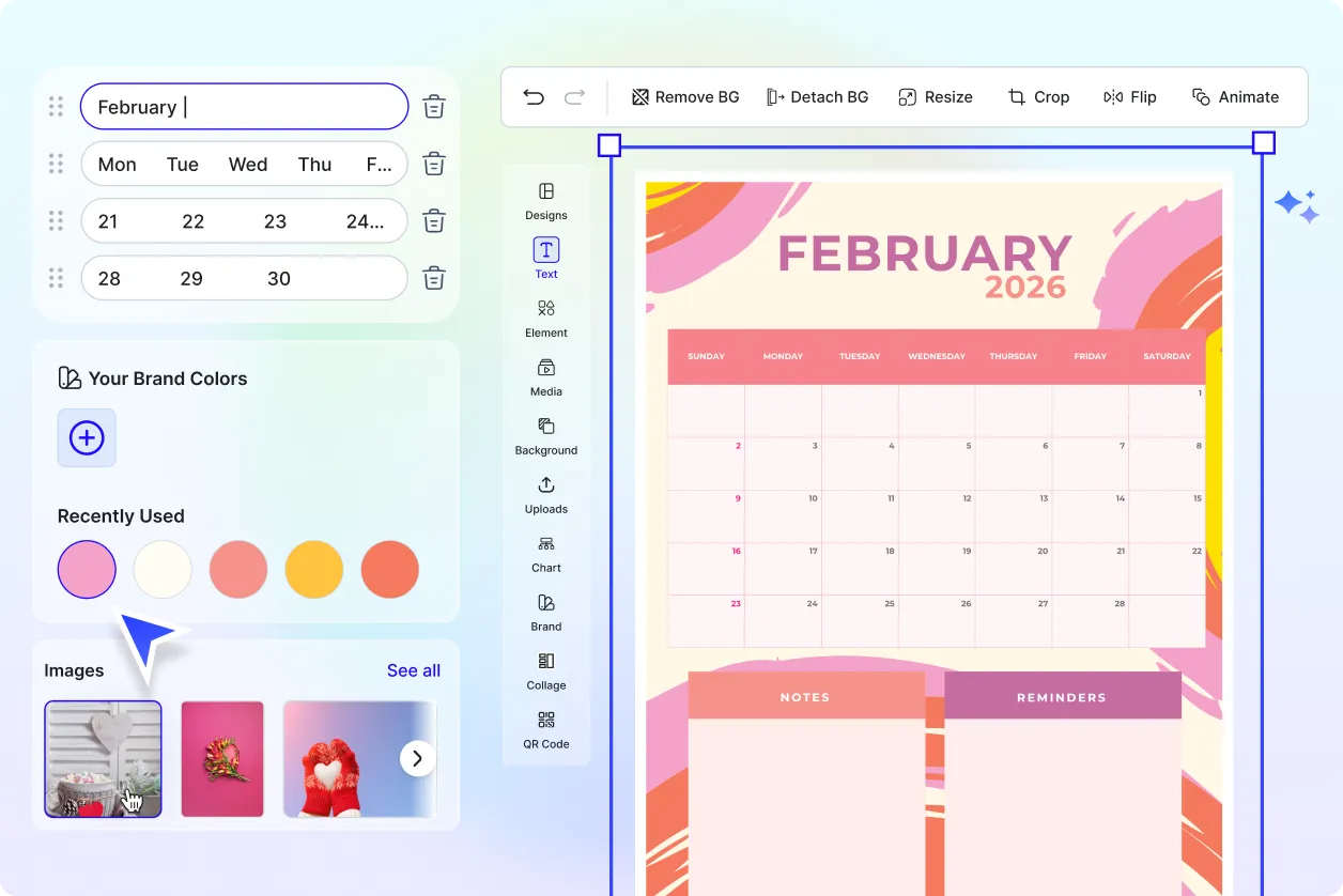 Free AI February Calendar Generator, Free AI February Calendar Maker 2025