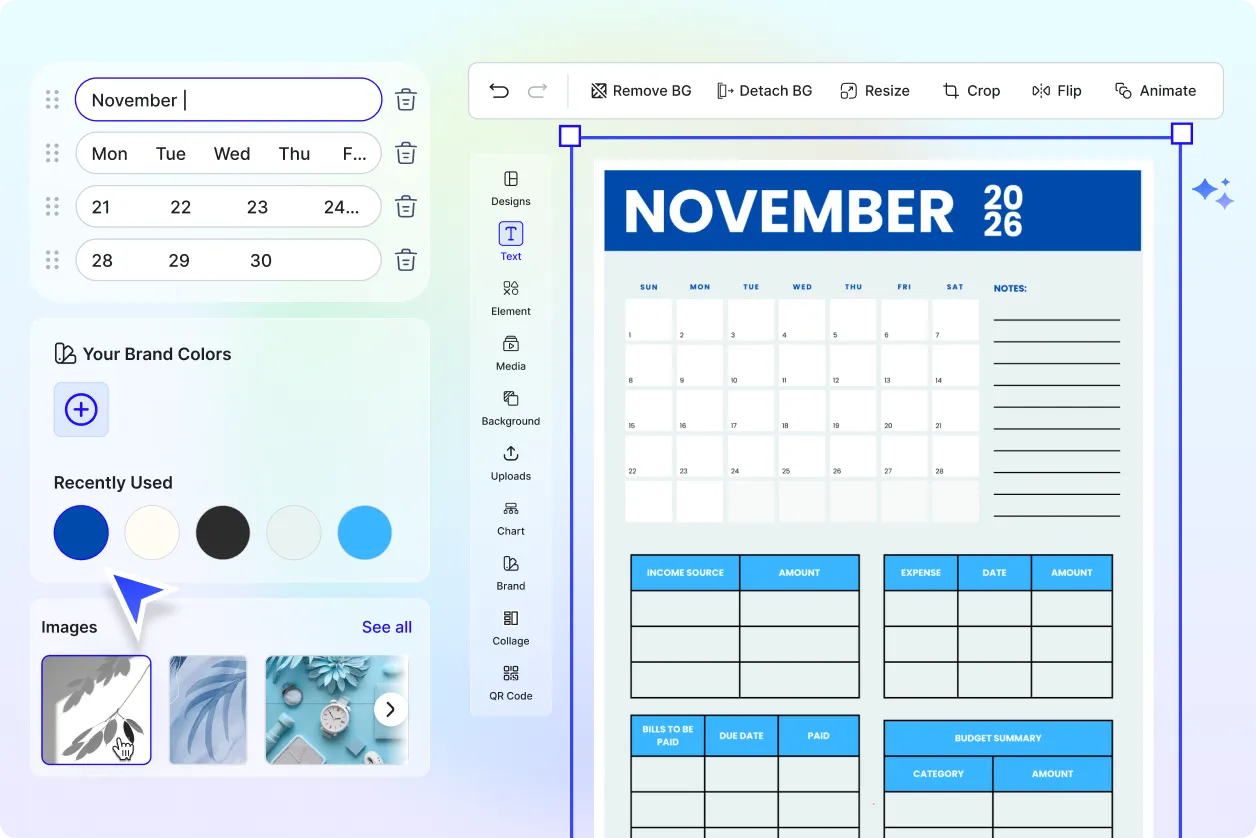 Free AI November Calendar Generator 2025, November Calendar Maker