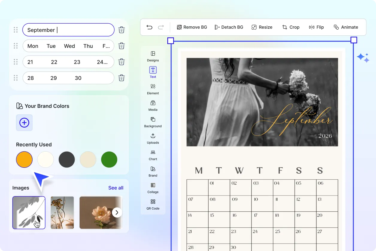 Free AI September Calendar Generator, Free AI September Calendar Maker Online