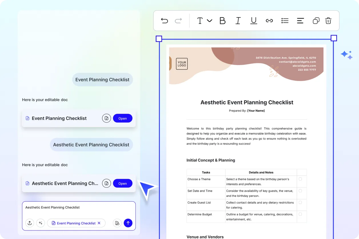 Free AI Event Planning Checklist Generator, Free Event Task Maker Online