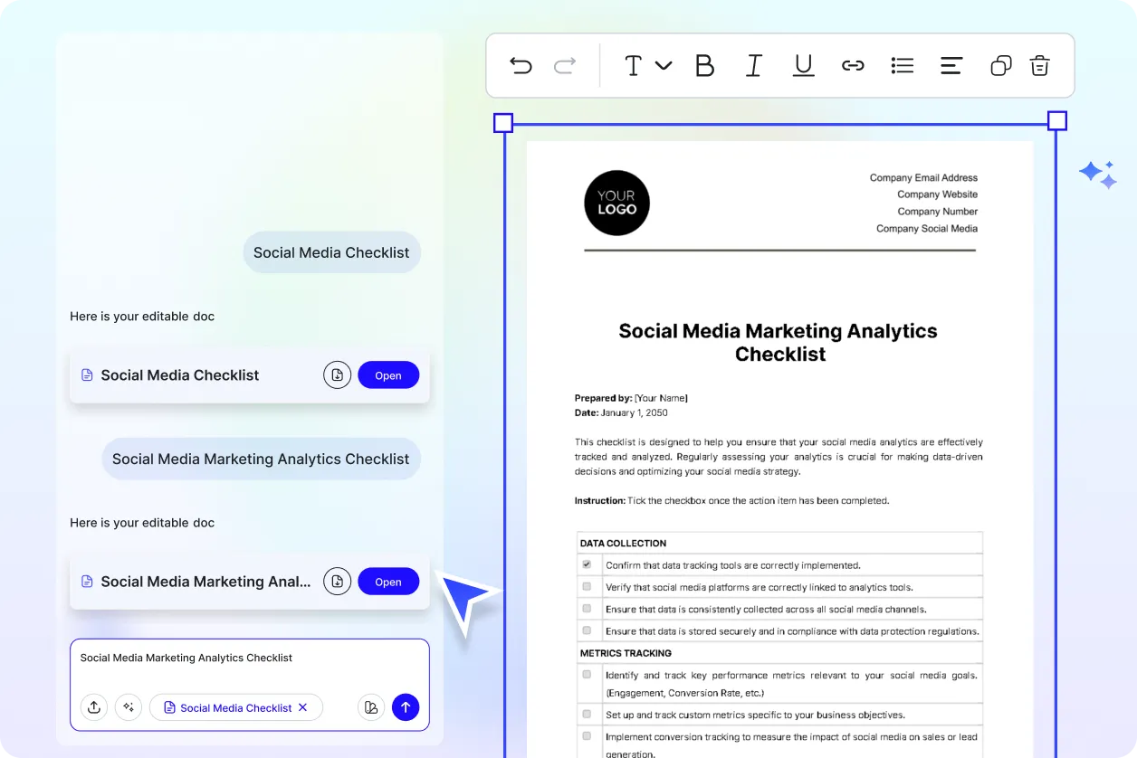 Free AI Social Media Checklist Generator, Free Social Media Checklist Maker Online