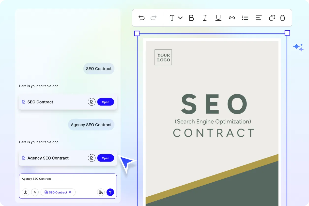 Free AI SEO Contract Generator, Free SEO Contract Maker Online