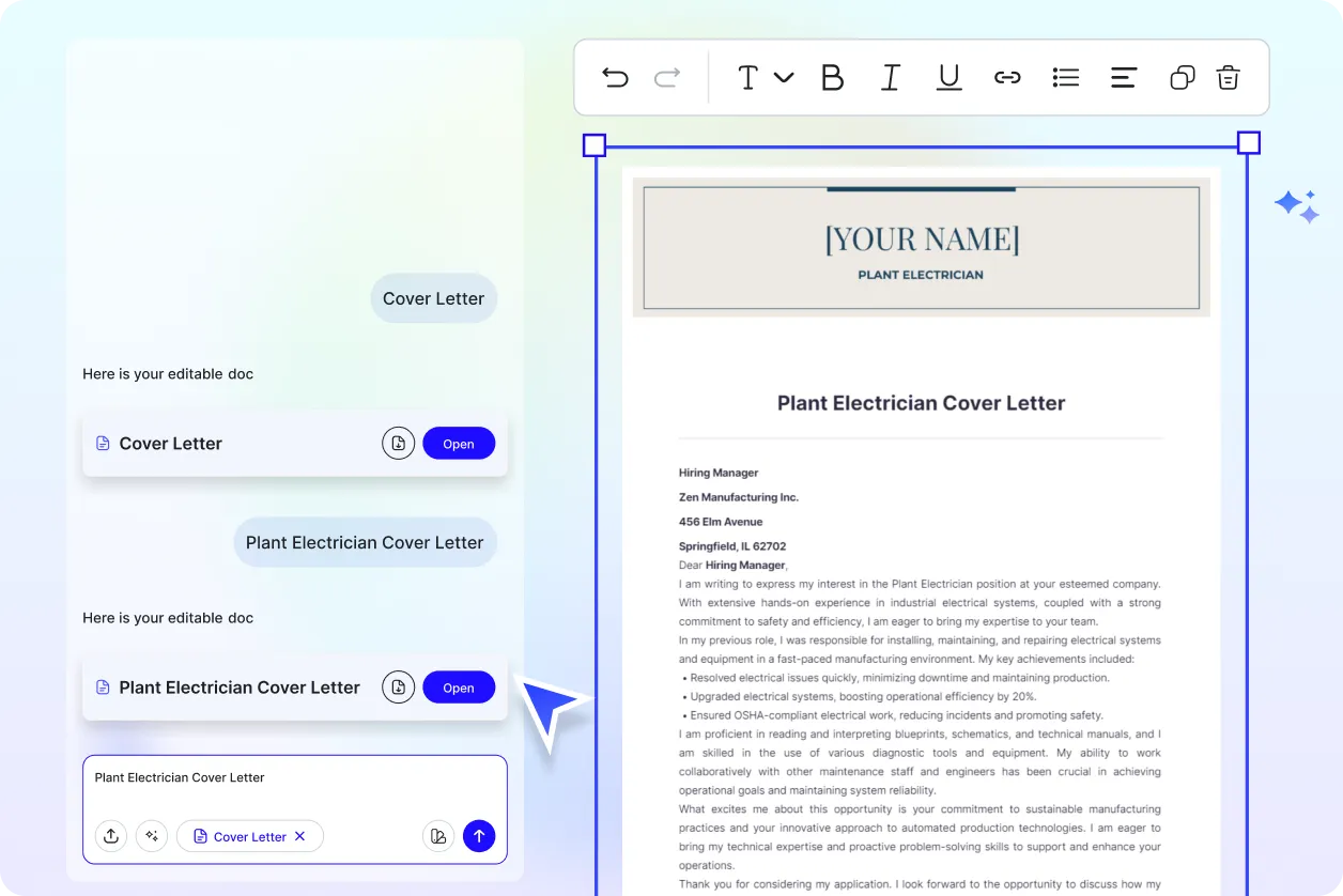 Free AI Cover Letter Generator, Free Cover Letter Maker Online	