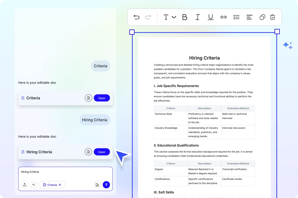 Free AI Criteria Generator, Free Criteria Maker Online