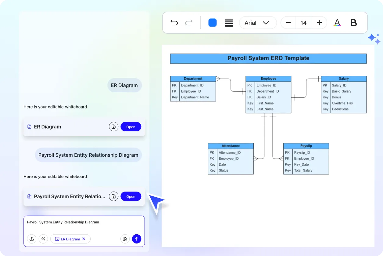 Free AI ER Diagram Generator, Free AI ER Diagram Maker Online