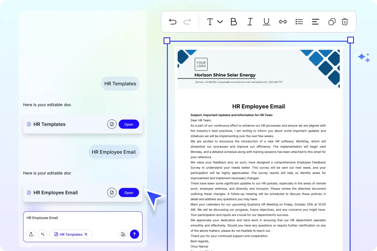 Free AI HR Template Generator, Free HR Template Maker Online