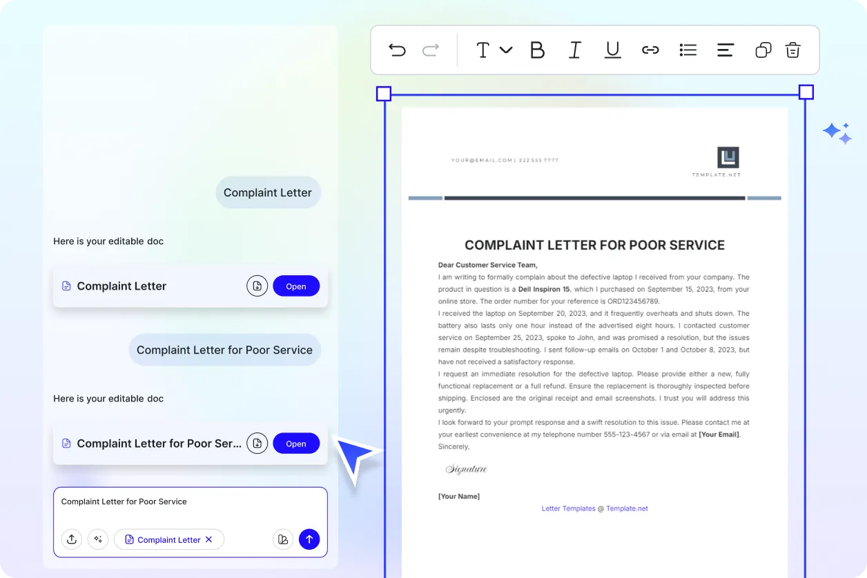 Free AI Complaint Letter Generator, Free Complaint Letter Maker Online