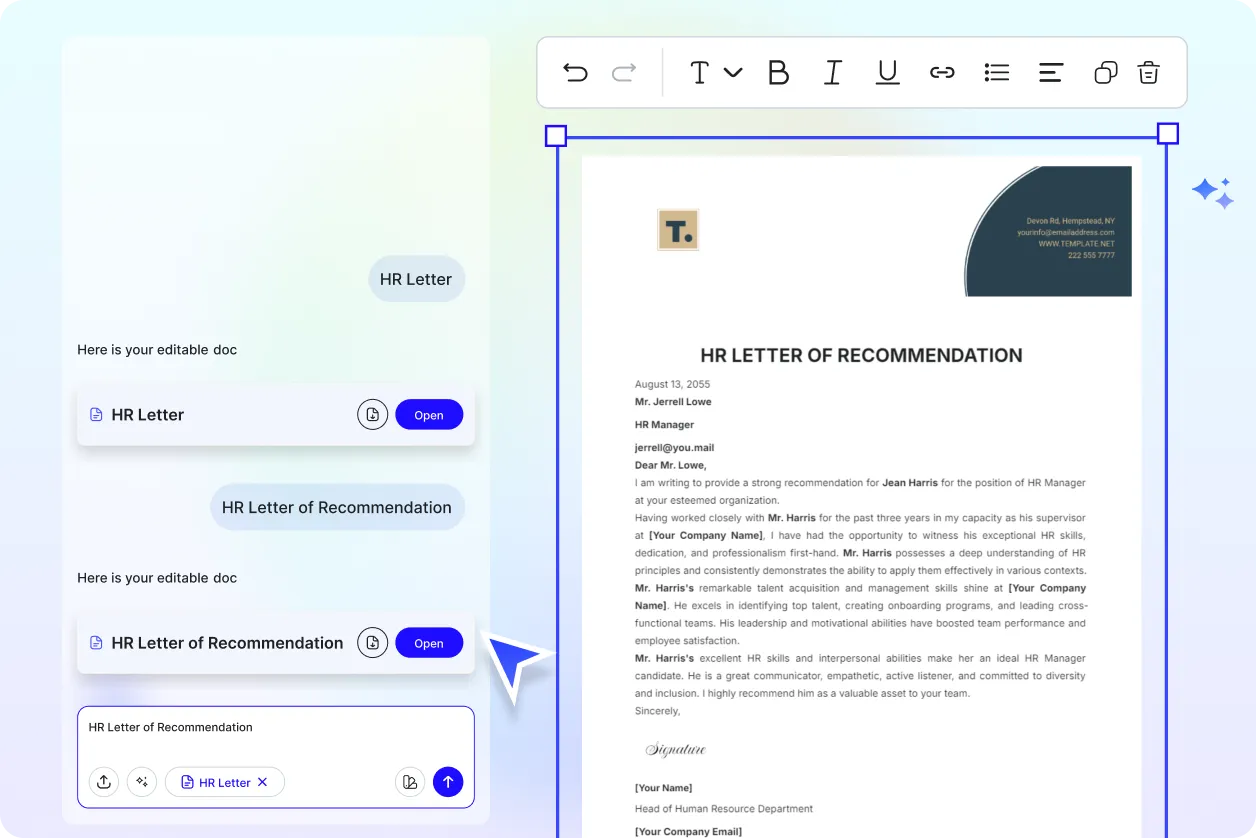 Free AI HR Letter Generator, Free HR Letter Maker Online