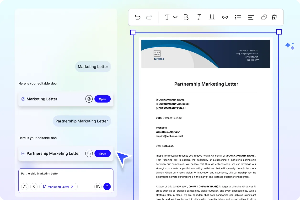 Free AI Marketing Letter Generator, Free Marketing Letter Maker Online