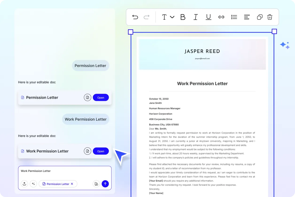 Free AI Permission Letter Generator, Free Permission Letter Maker Online
