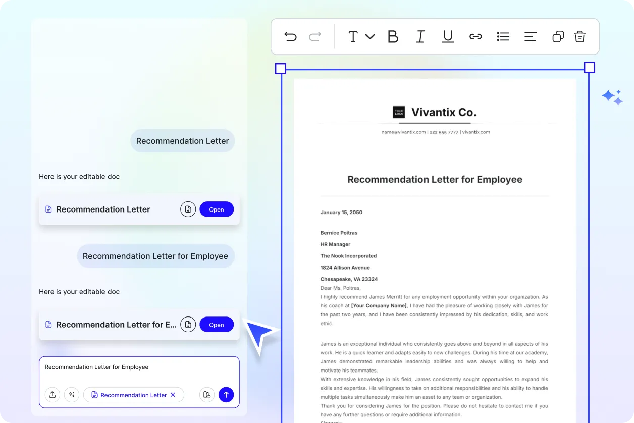 Free AI Recommendation Letter Generator, Free Recommendation Letter Maker Online