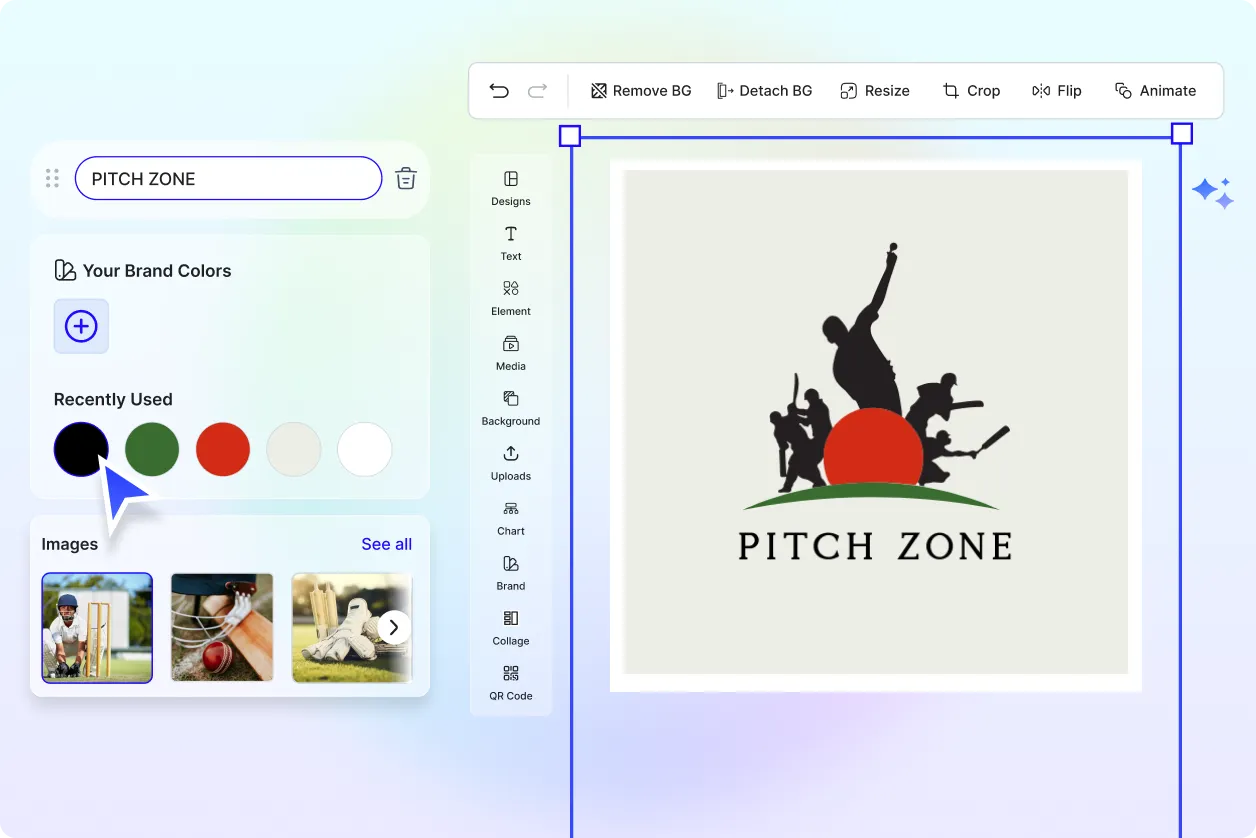 Free AI Cricket Logo Generator, Free Cricket Logo Maker Online