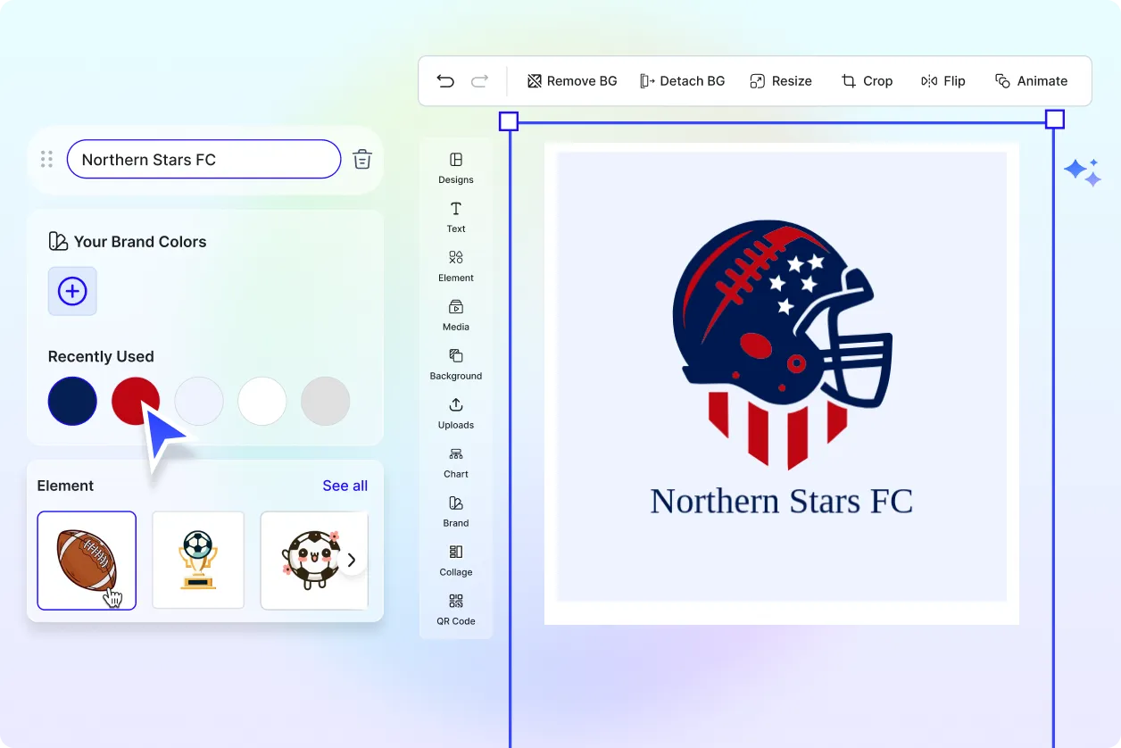 Free AI Football Logo Generator, AI Football Logo Maker Online