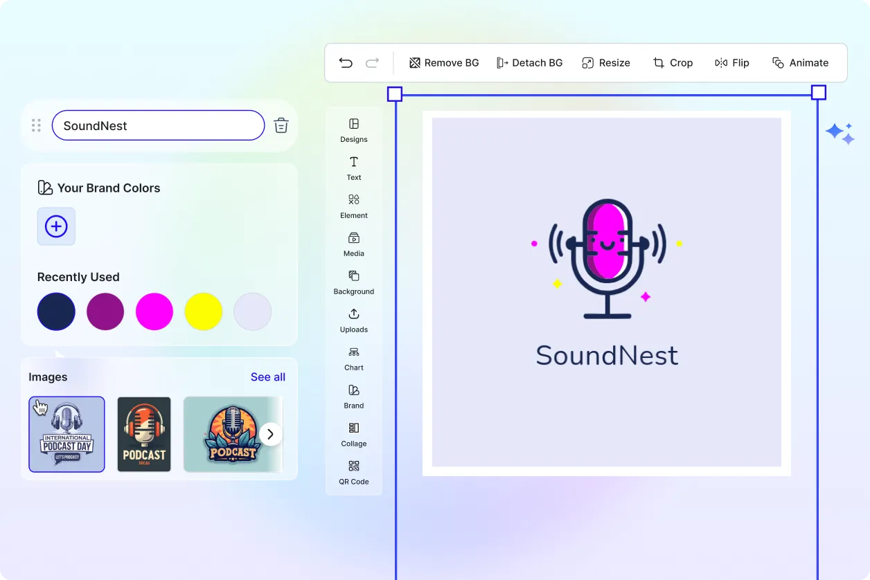 Free AI Podcast Logo Generator, Free AI Podcast Logo Maker Online
