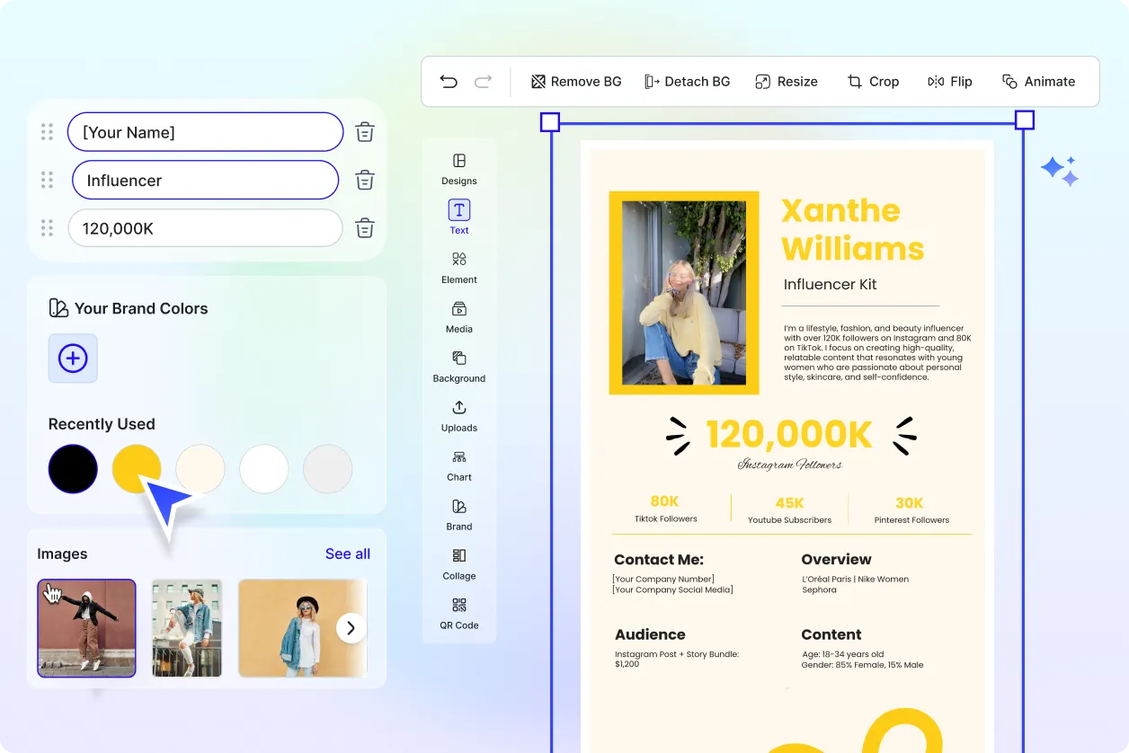Free AI Media Kit Generator, Free Media Kit Maker Online