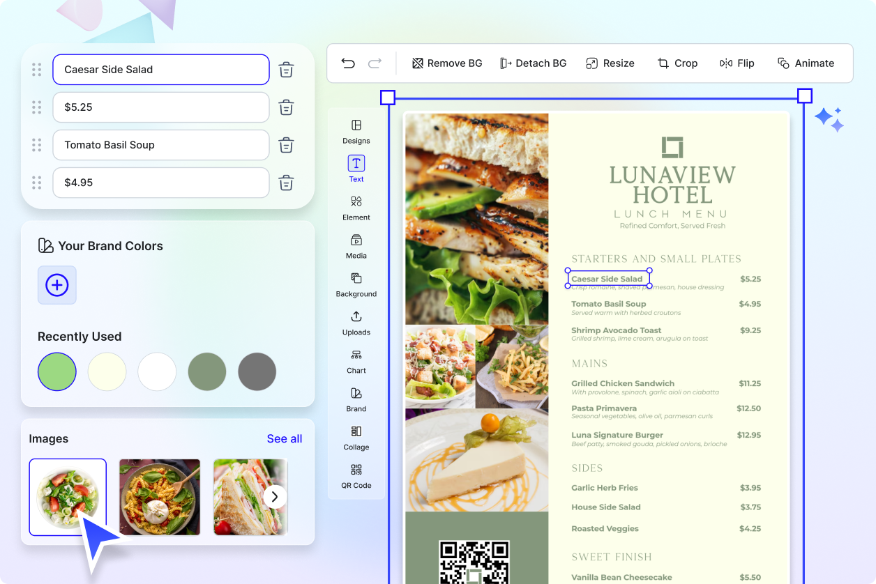 Free AI Menu Generator, Free Menu Maker Online
