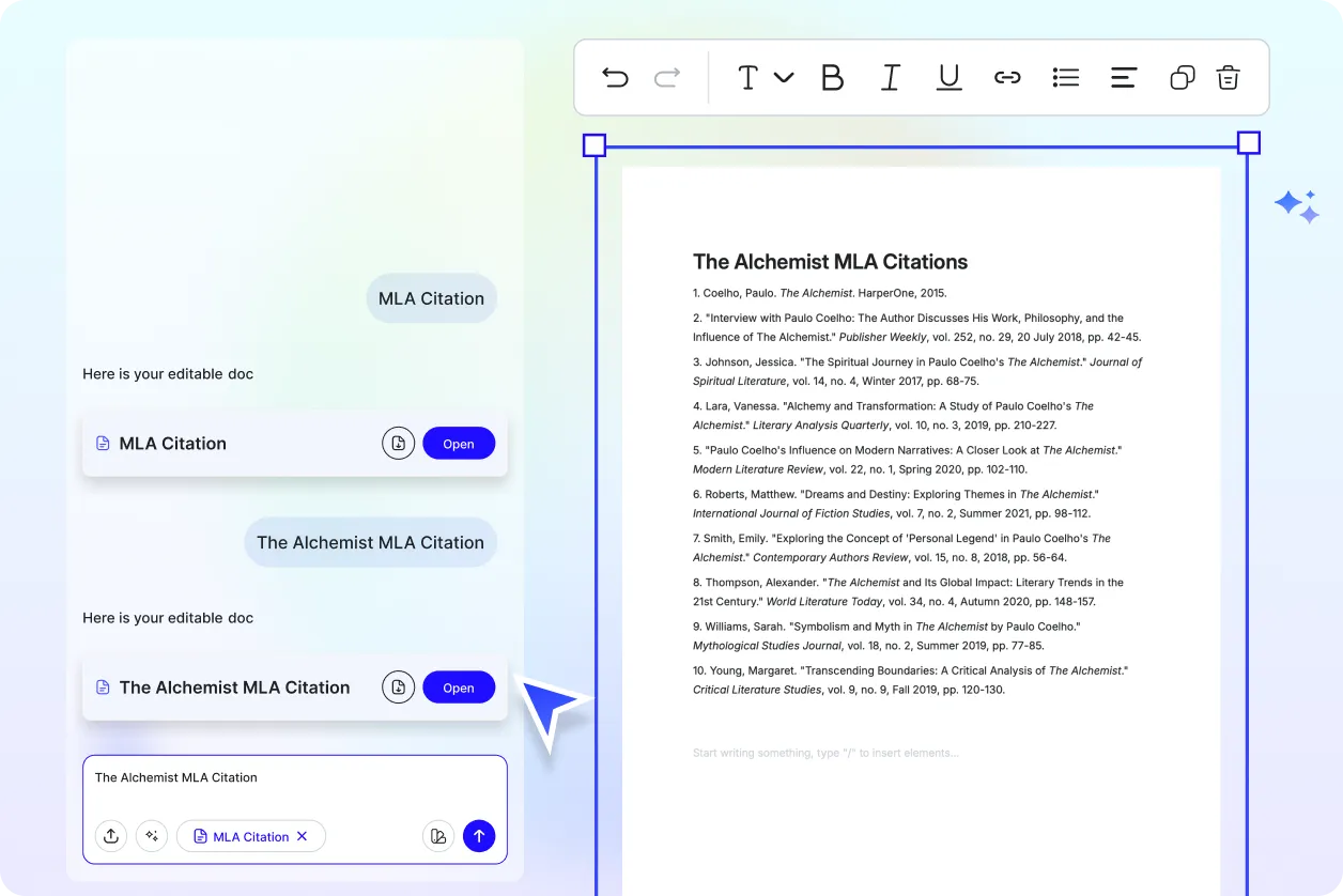 Free AI MLA Citation Generator, Free MLA Citation Maker Online	