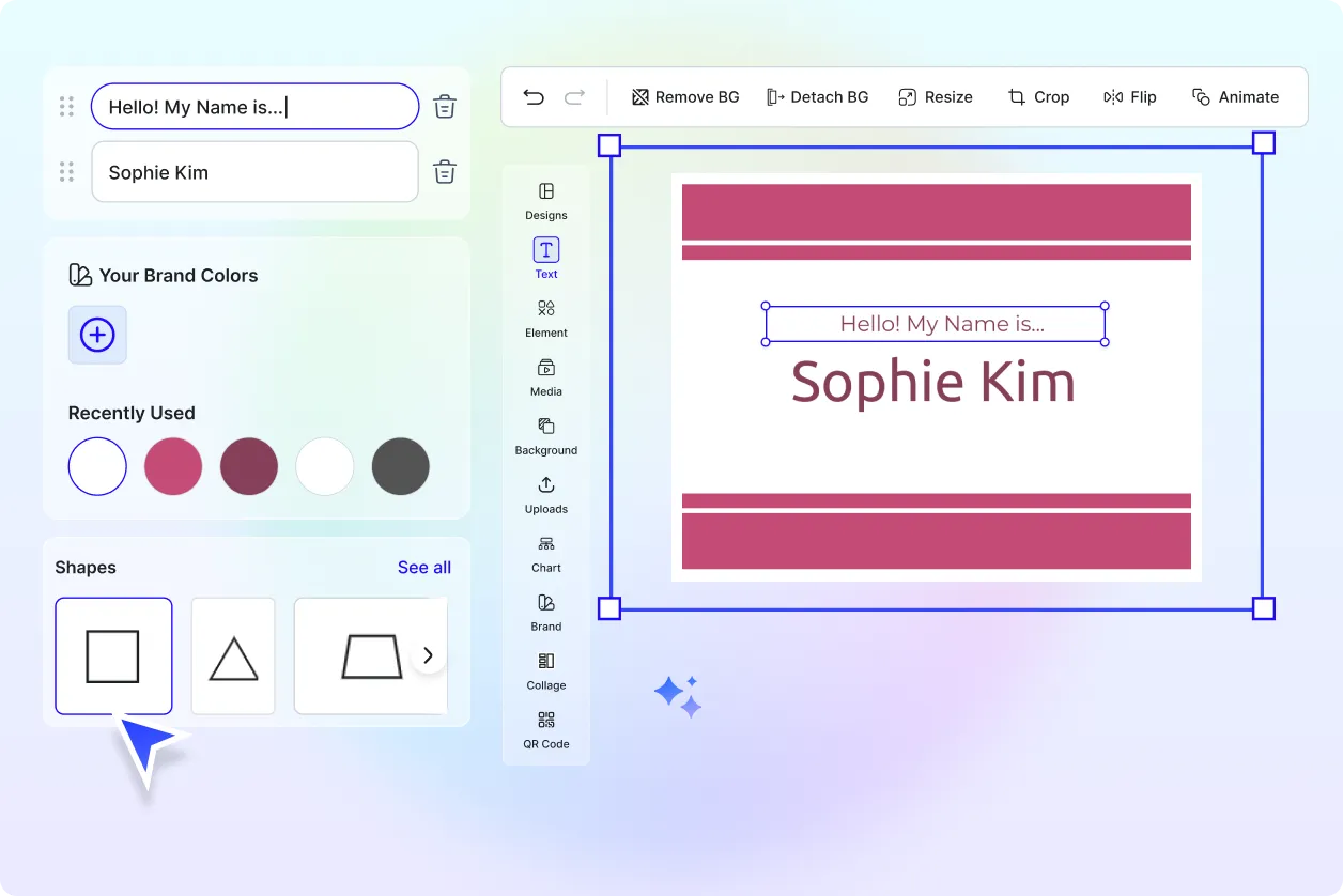 Free AI Name Tag Generator, Free Name Tag Maker Online