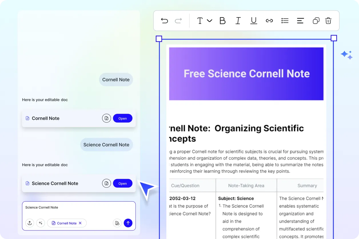 Free AI Cornell Note Generator, Free AI Cornell Note Maker Online