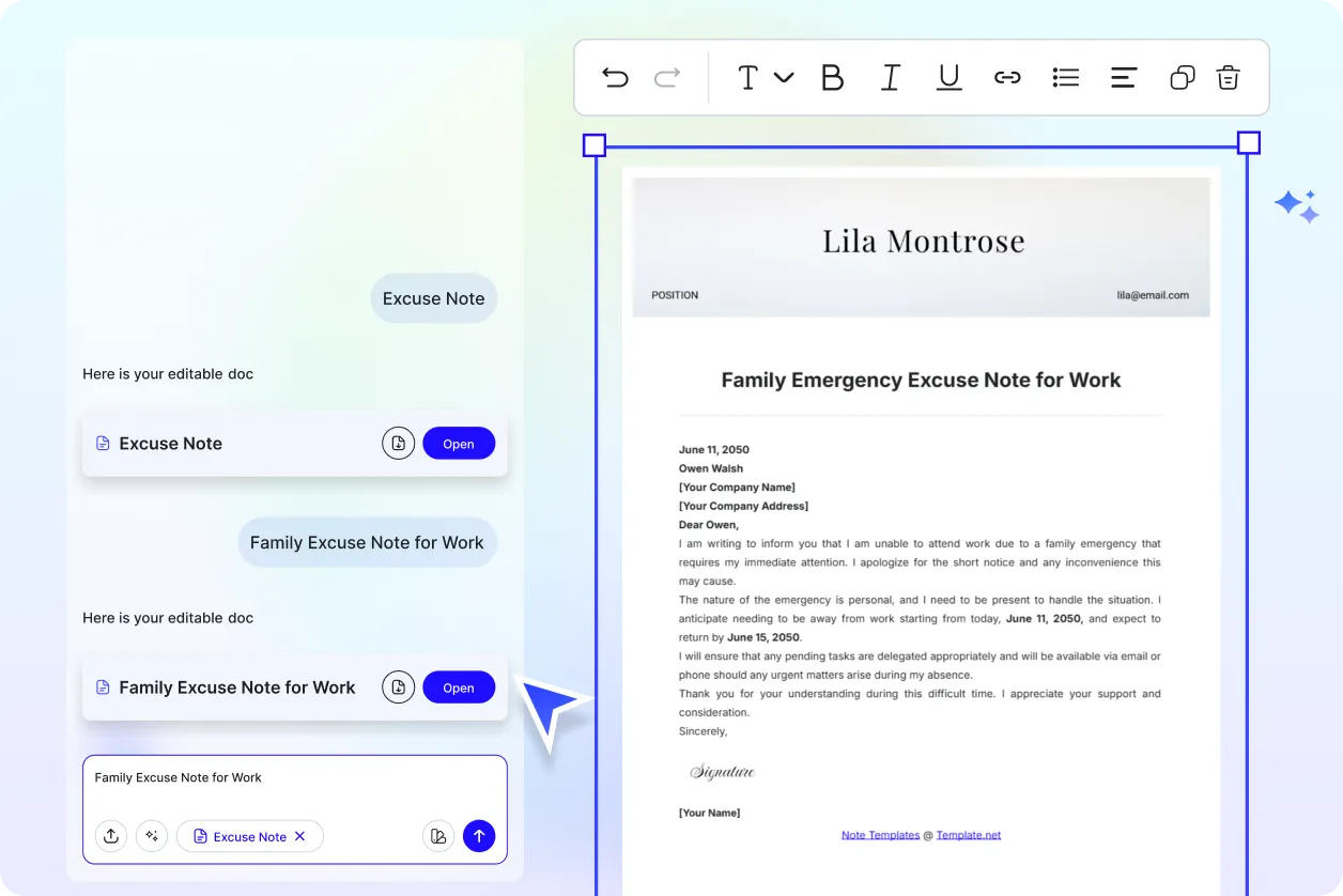 Free AI Excuse Note Generator, Free Excuse Note Maker Online