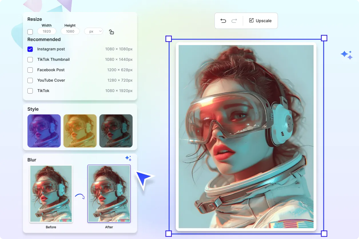 Free AI Upscale Photo Editor, Free Upscale Photo Maker Online