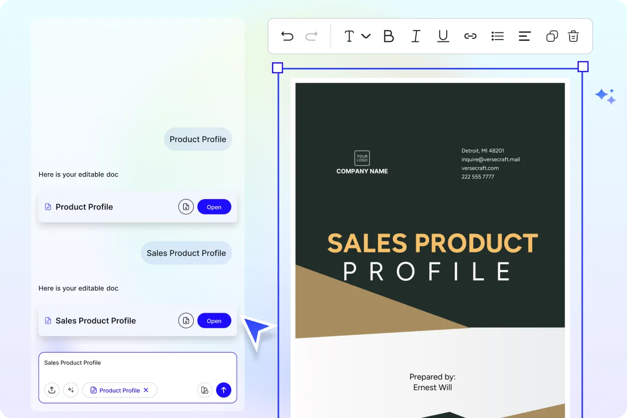 Free AI Product Profile Generator, Free Product Profile Maker Online