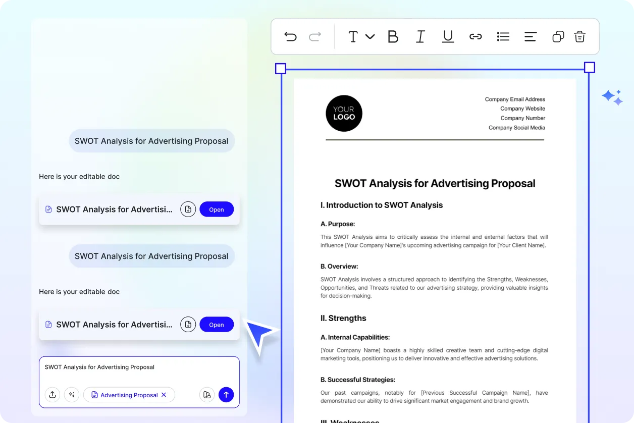 Free AI Advertising Proposal Generator, Free Advertising Proposal Maker Online