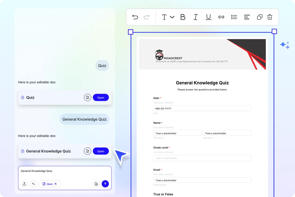 Free AI Form Generator, Free Editable Form Maker Online