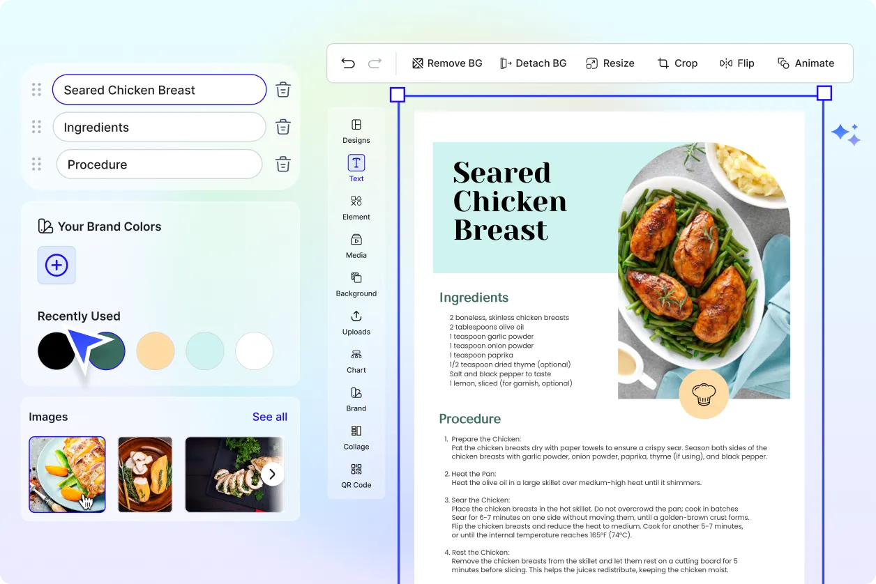 Free AI Recipe Generator, Free Recipe Maker Online
