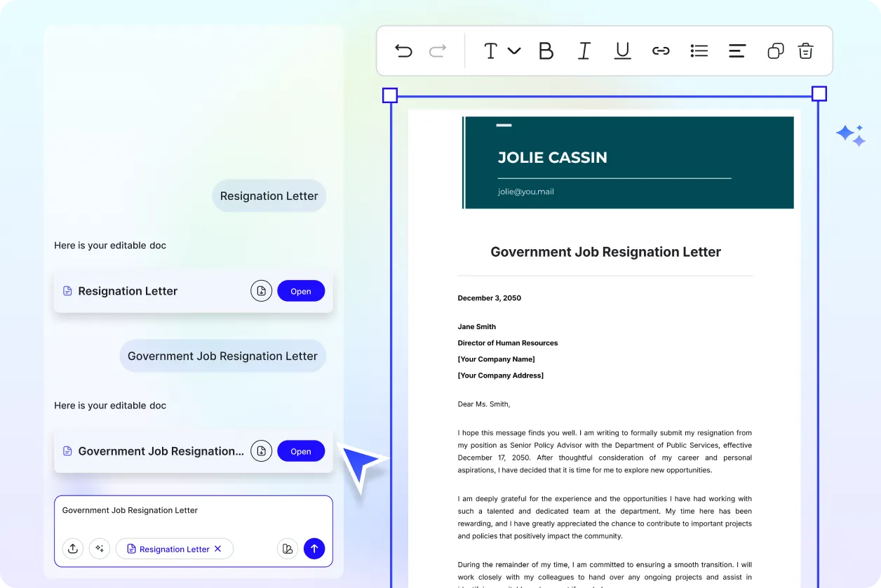 Free AI Resignation Letter Generator, Free Resignation Letter Maker Online