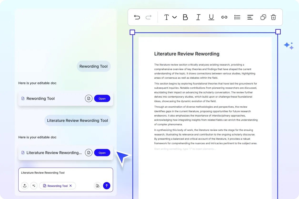 Free AI Rewording Tool, Online Text Rewriter & Paraphraser