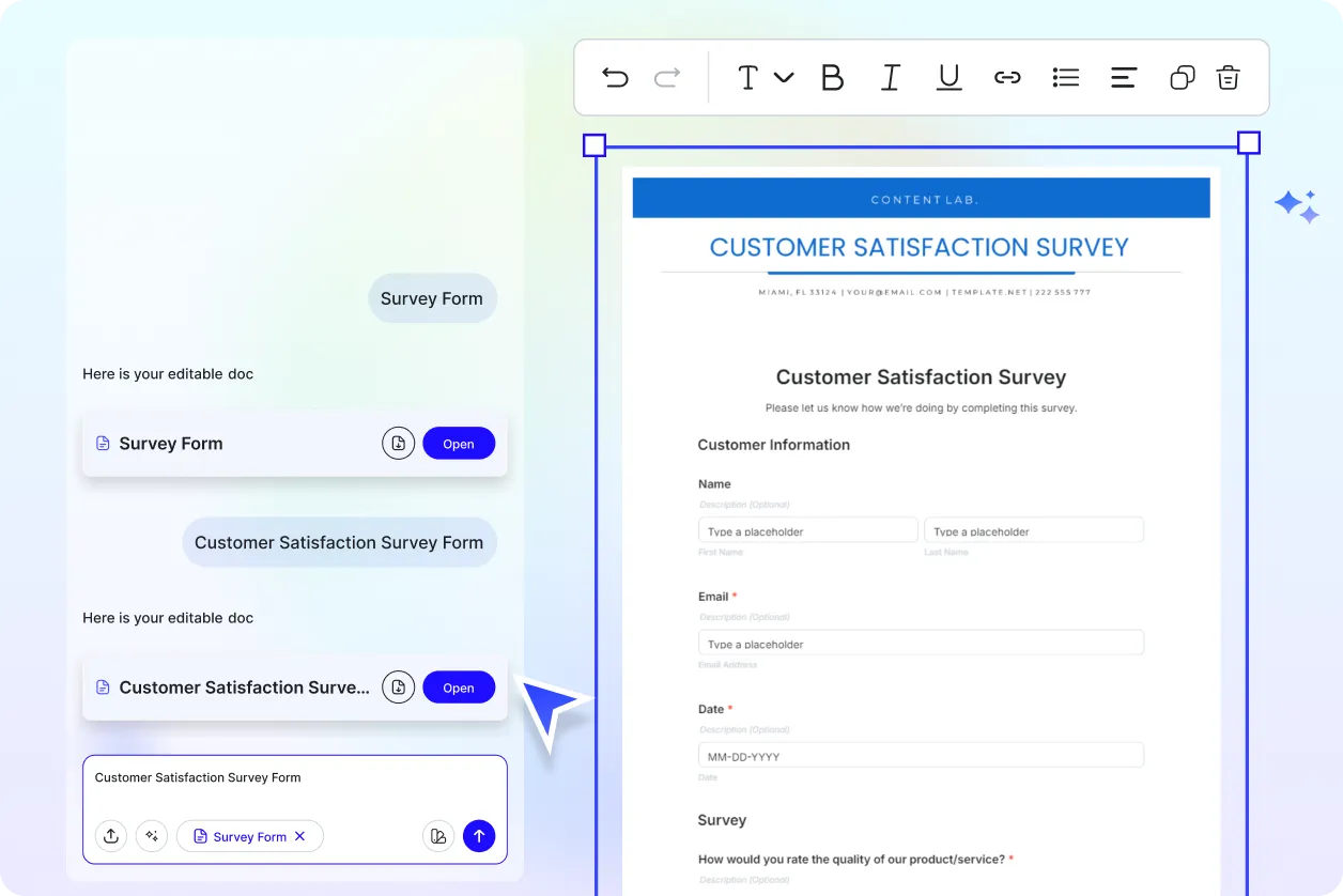 Free AI Survey Form Generator, Free Survey Form Maker Online
