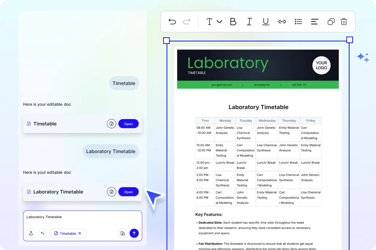 Free AI Timetable Generator, Free AI Timetable Maker Online