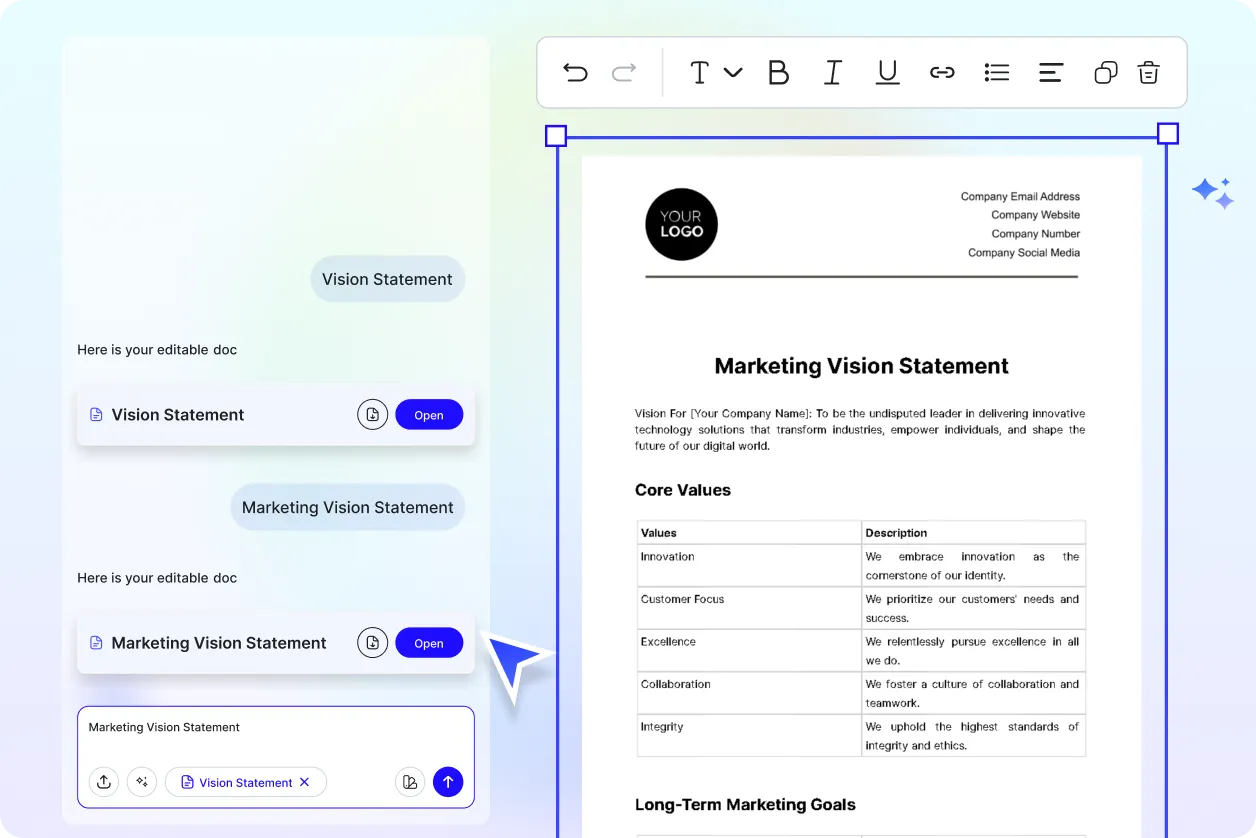 Free AI Vision Statement Generator, Vision Statement Maker Online