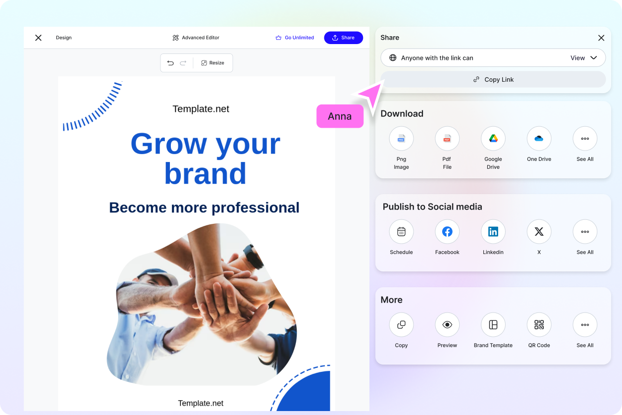 Free AI Generator Tools, Free Editable Template Maker
