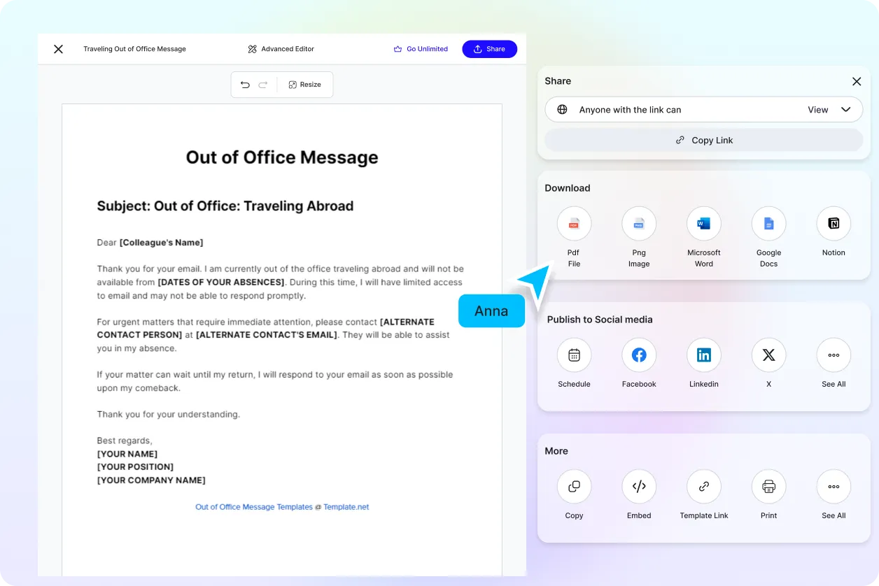 Free AI Out of Office Message Generator, Free OOO Message Maker Online