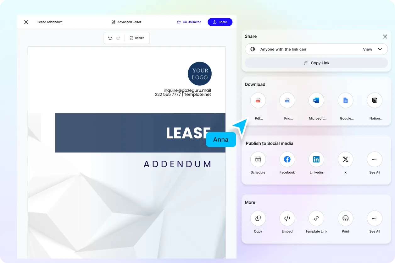 Free AI Addendum Generator, Free Addendum Maker Online