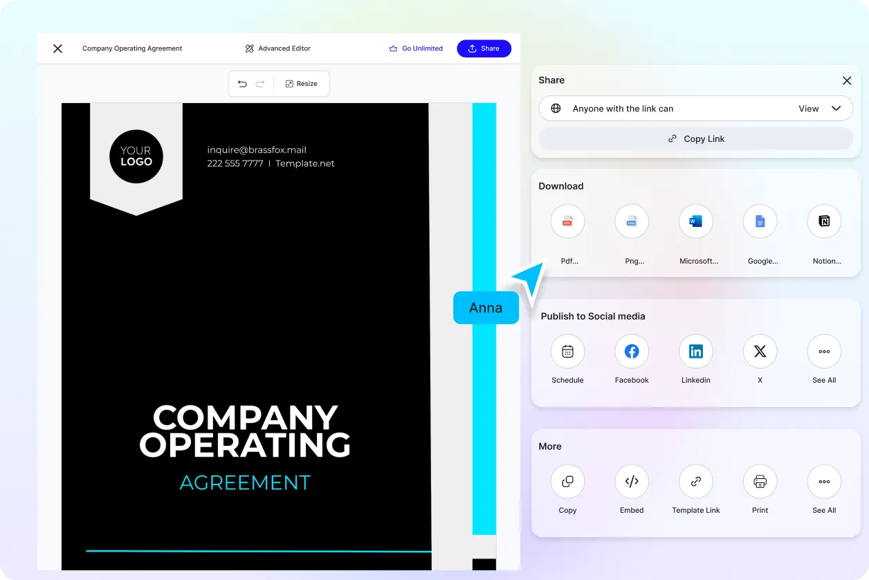 Free AI Operating Agreement Generator, Free Operating Agreement Maker Online
