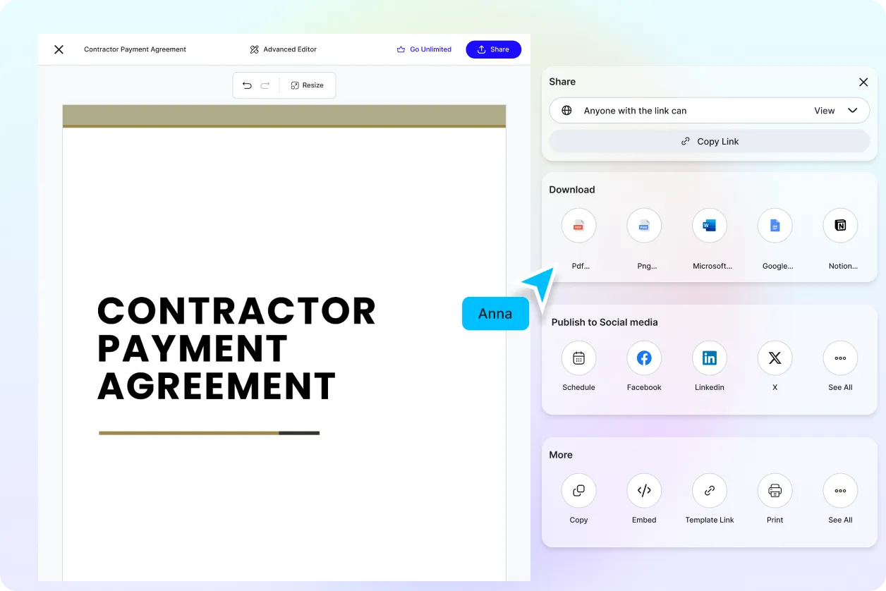 Free AI Payment Agreement Generator, Free Payment Agreement Maker Online